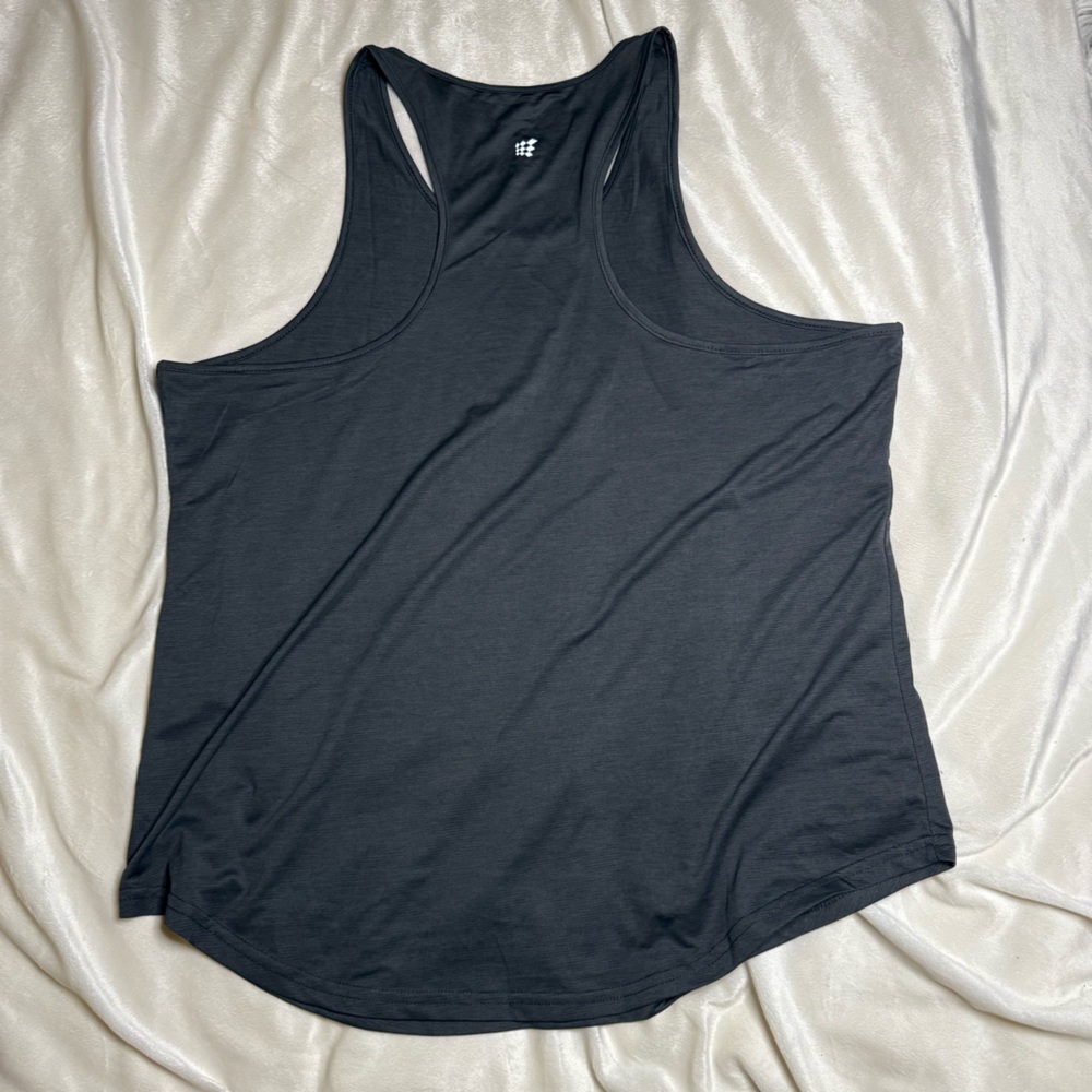 Jed north athletic tank top XL quick dry semi ribbed texture gray/black - Picture 4 of 6